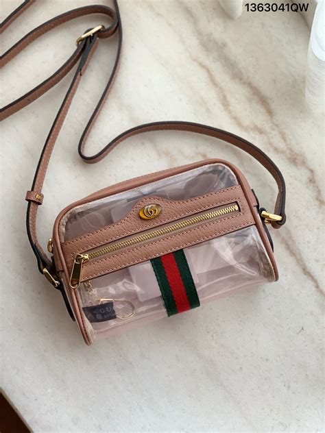 clear gucci purse.